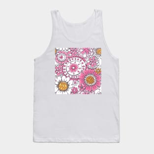 Doodled floral pattern Tank Top